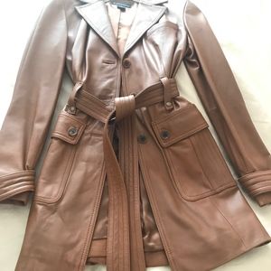 Brooks Brother's Leather Trench Jacket